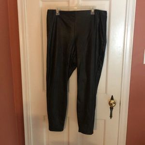 Express XL faux leather leggings